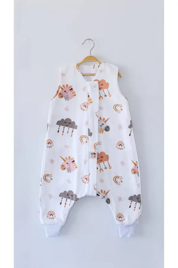 Organic Cotton Flannel Winter Sleeping Bag, Unicorn Patterned Children and Baby Sleeping Bag - 2