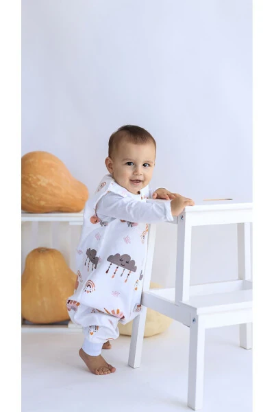 Organic Cotton Flannel Winter Sleeping Bag, Unicorn Patterned Children and Baby Sleeping Bag - 3