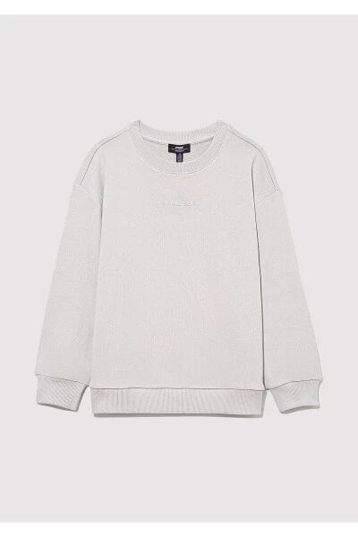 Organic Cotton Grey Basic Sweatshirt 6S10043-70075 - MAVI (1)