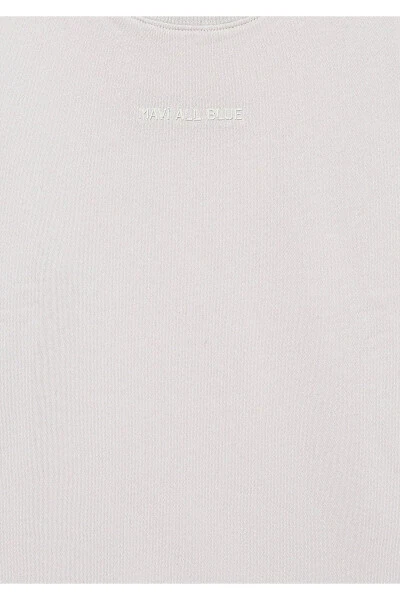 Organic Cotton Grey Basic Sweatshirt 6S10043-70075 - 5