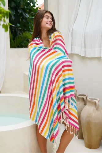 Organic Cotton Mare Pestemal 90x180cm Tassel Viva - 7