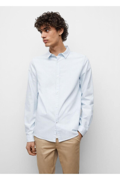 Organic Cotton Regular Fit Shirt - MANGO TEEN