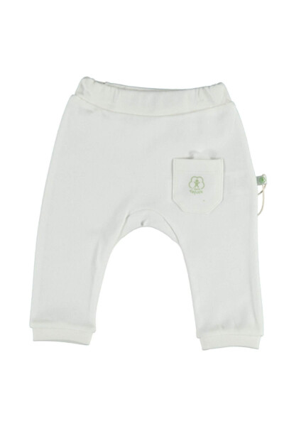 Organic Pants Without Feet Basic Nature Ecru - BIBABY (1)