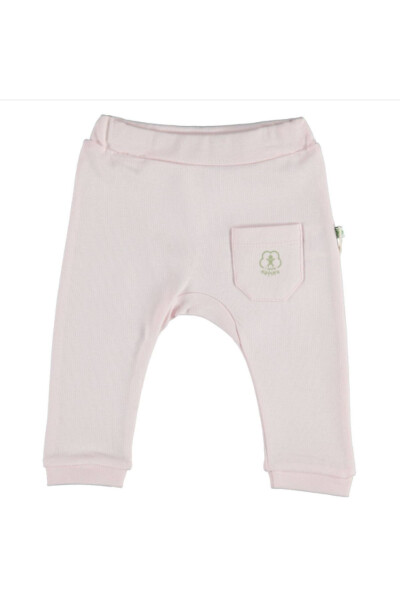 Organic Pants Without Feet Basic Nature Pink - BIBABY
