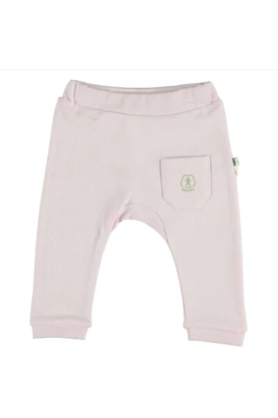 Organic Pants Without Feet Basic Nature Pink - Modazone (1)