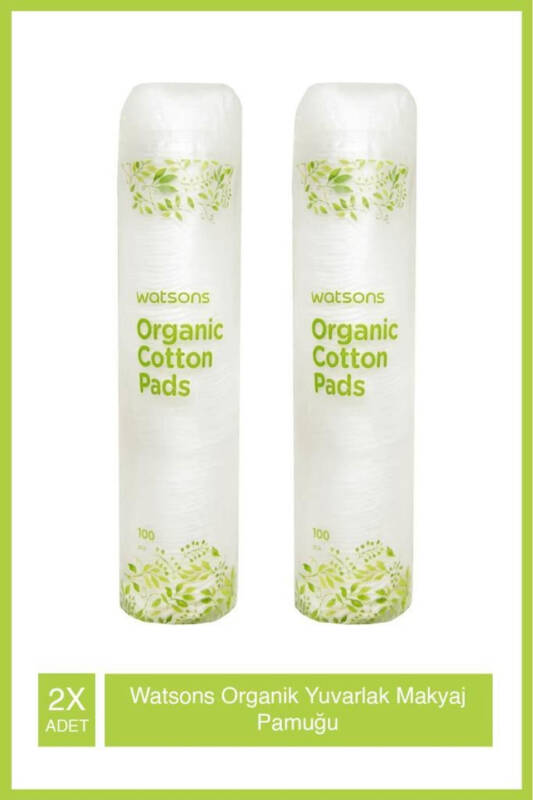 Organic Round Makeup Pads 100 Pieces X2 Pack - 1
