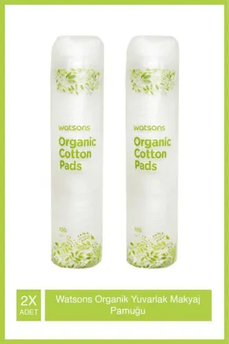 Organic Round Makeup Pads 100 Pieces X2 Pack - WATSONS