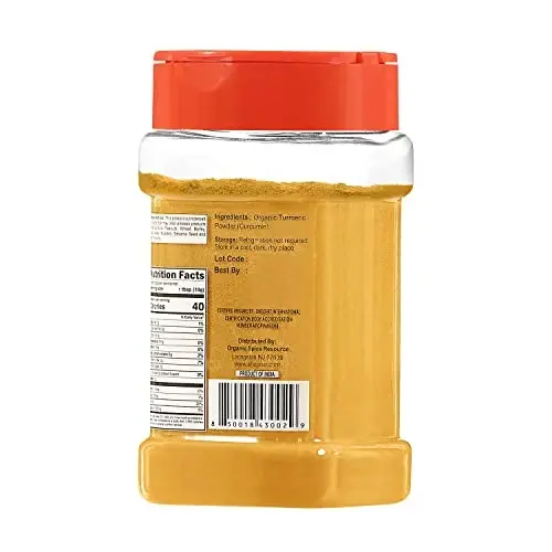 Organic Turmeric Powder w/Curcumin | 2.82 Ounce | USDA Organics and Non-GMO | 100% Raw and Natural by OSR - 5