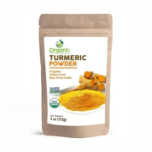 Organic Turmeric Powder w/Curcumin | 4 ounce or 113g | USDA Organics and Non-GMO | 100% Raw and Natural by OSR - 1