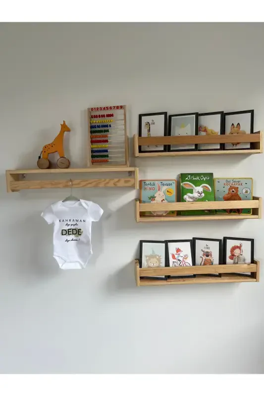 ORGANİK %100 PAMUKLU KAHRAMAN DİYE YAZILIR DEDE DİYE OKUNUR Bebek Body Beyaz Badi Çıtçıtlı Zıbın - 1