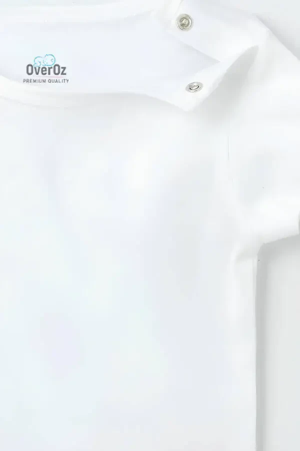 Organik 100% Paxta Momobuvining bosma naqshli qisqa yengli chaqaloq - 3