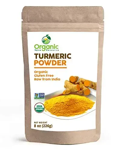 Organic Spice Resource Turmeric Root Powder, 8 oz (226 g) - 1