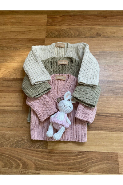 ORGANİK BEBEK HIRKA - PUDRA - 3