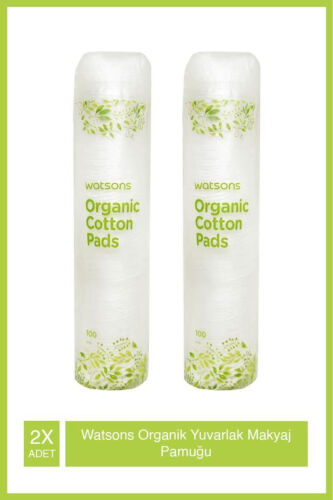 Organik Dumaloq Makyaj Paxta Disklari 100 Dona X2 Paket - WATSONS