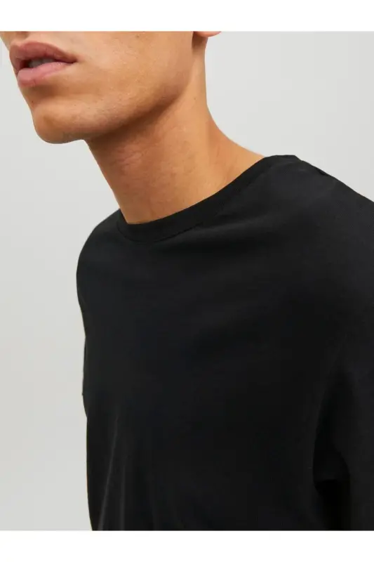 JJEORGANIC BASIC TEE SS O-NECK NOOS Black-Black - 7