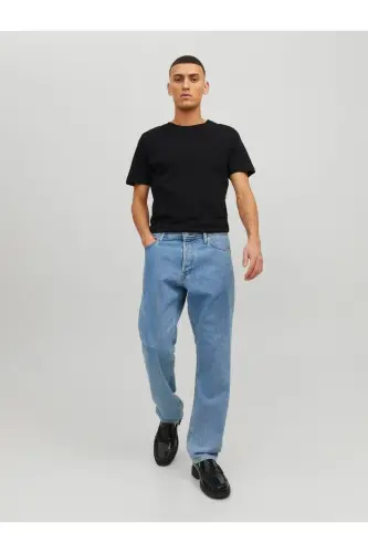 Organik Paxta T-Shirt Dumaloq Yaka Qora - 8