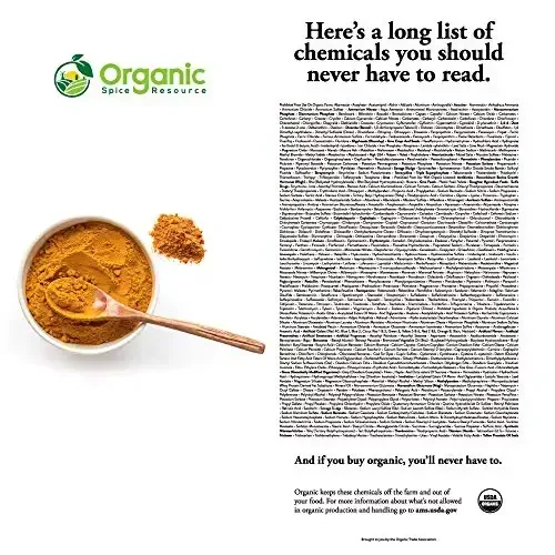 Organic Turmeric Powder w/Curcumin | 16oz or 454g | USDA Organics and Non-GMO | 100% Raw and Natural by OSR - 5