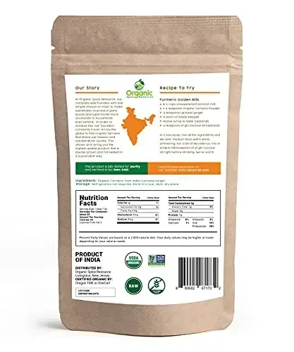 Organic Turmeric Powder w/Curcumin | 16oz or 454g | USDA Organics and Non-GMO | 100% Raw and Natural by OSR - 6