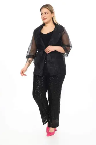 Organza Abiye Jaket Nd612d - BÜYÜKBEDENIZ (1)
