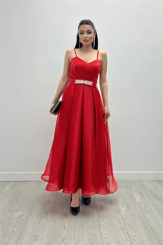 Organza Dahlia Dress Princess Dress - RED - 4