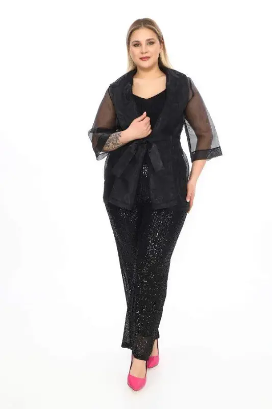 Organza Formal Jacket Nd612d - 1
