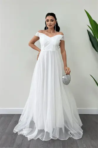 Organza Matoli Kuyikacha Baliqshashakli Malika Libos - OQ - 1