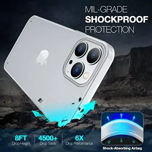 ORIbox Case bilan mos keladigan iPhone 11 g'ilofi, Shaffof mat g'ilof, Sindirishga va tirnalishga chidamli, Mat tiniq - 4