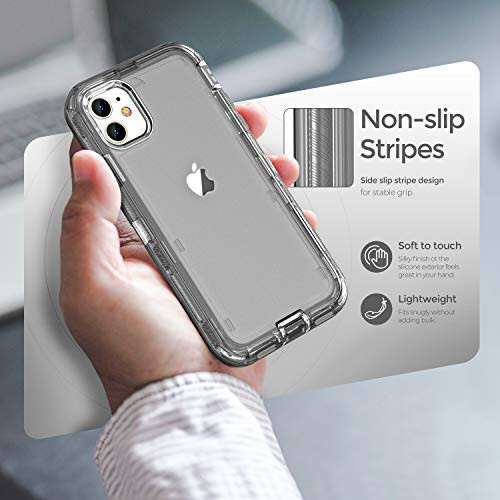 ORIbox Case Compatible with iPhone 11, Heavy Duty Shockproof Anti-Fall Clear - 2