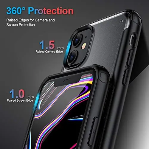 ORIbox Case Compatible with iPhone 13 mini Case, Translucent Matte case with Shatterproof, Scratch Resistant - 4