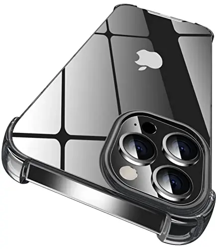 ORIbox Case for iPhone 13 pro, with 4 Corners Shockproof Protection Black 