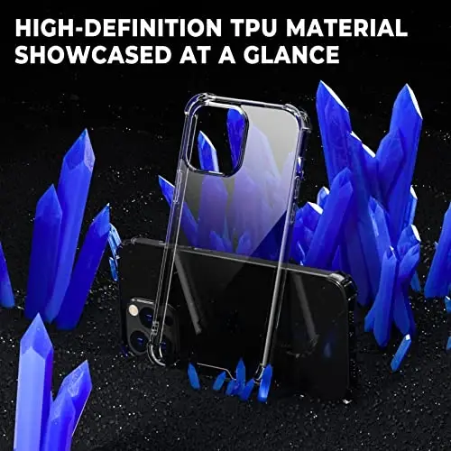 ORIbox Case for iPhone 13 pro, with 4 Corners Shockproof Protection Black - 2