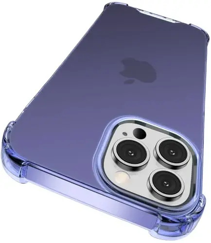 ORIbox for iPhone 13 Pro Max Case Purple, with 4 Corners Shockproof Protection,iPhone 13 Pro Max Purple Case for Women Men Girls Boys Kids, Case for iPhone 13 Pro Max Phone Purple 