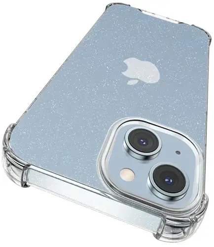 ORIbox for iPhone 14/13 Case with 4 Corners Shockproof Protection, Bling Case for Women & Men - 1
