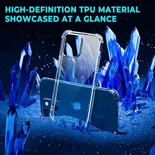 ORIbox for iPhone 14/13 Case with 4 Corners Shockproof Protection, Clear Case for Women Men, Kids - 2