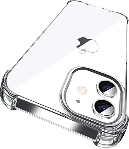 ORIbox iPhone 12 mini Case, 4 Corners Shockproof Protection, Clear Case for Women & Men - 1