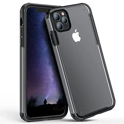 ORIbox iPhone 12/12 Pro Case, Matte Black, Thermoplastic Polyurethane, Anti-Slip, Camera Protector, Scratch Resistant, for Women Men Girls Boys Kids 
