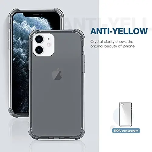 ORIbox Case Compatible with iPhone 11 Case, with 4 Corners Shockproof Protection (Black) - 3