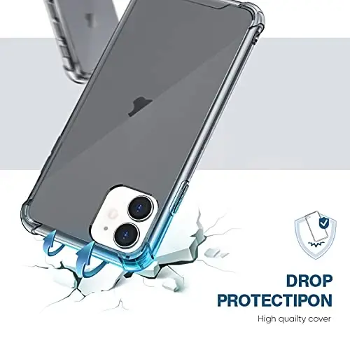 ORIbox Case Compatible with iPhone 11 Case, with 4 Corners Shockproof Protection (Black) - 2