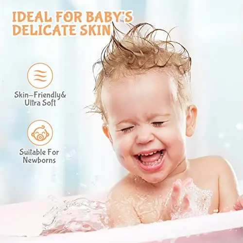 Orighty Baby Washcloths 50-Pack, Microfiber Coral Fleece Baby Face Towels, Soft and Absorbent Wash Cloths for Newborns, Infants and Toddlers, Gentle on Delicate Skin for Face Hands and Body, 7x9 Inch - 5