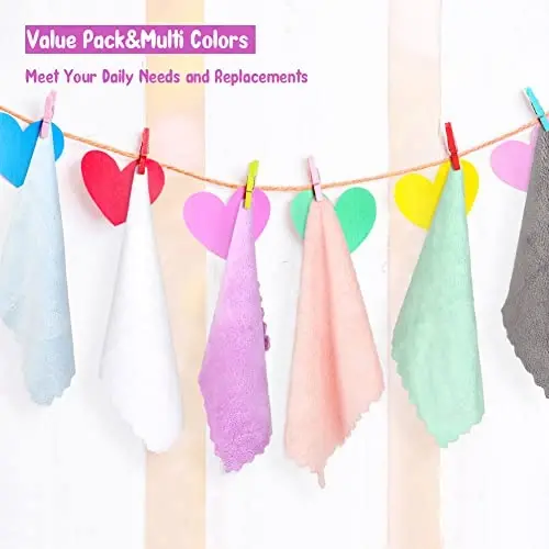 Orighty Baby Washcloths 24-Pack(7''x9''), Microfiber Coral Fleece Baby Towels, Super Soft and Absorbent Wash Cloths for Newborns, Infants and Toddlers, Gentle on Delicate Skin for Face Hands and Body - ORIGHTY