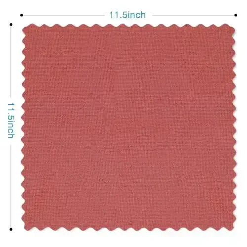 Orighty Cleaning Cloths, Shop Towels 50 Pack, Shop Rags Reusable, Microfiber Cleaning Rags Bulk for Cars, Multi-Purpose Lint Free Towels for Automotive, Mechanic, Kitchen, 11.5’’ x 11.5’’, Red - 5