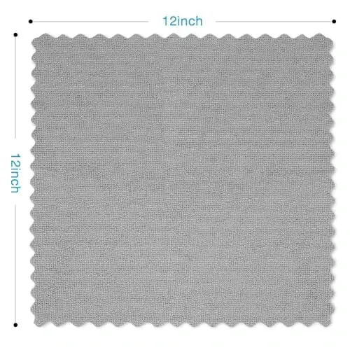 Orighty Grey Microfiber Cleaning Cloth, 150 Pack Highly Absorbent Cleaning Supplies, Lint Free Kitchen Towels Cleaning Rags, Microfiber Towels for Cars, House, Window, 12x12 inch - 4