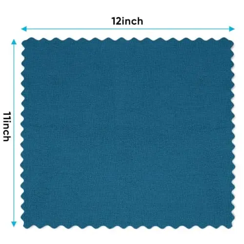Orighty Microfiber Cleaning Cloth, 24 Pack Cleaning Rags, Navy Blue, 12x11 | Highly Absorbent Household Cleaning Supplies, Microfiber Towels Lint Free Cloths for House, Kitchen, Car Care - 5