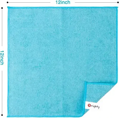 Orighty Microfiber Cleaning Cloth Pack of 60, Microfiber Towels for Cars, Highly Absorbent Car Cleaning Supplies, Lint Free Cloths Clean Rags for Car Care, House, Kitchen, 12x12 inch - 3
