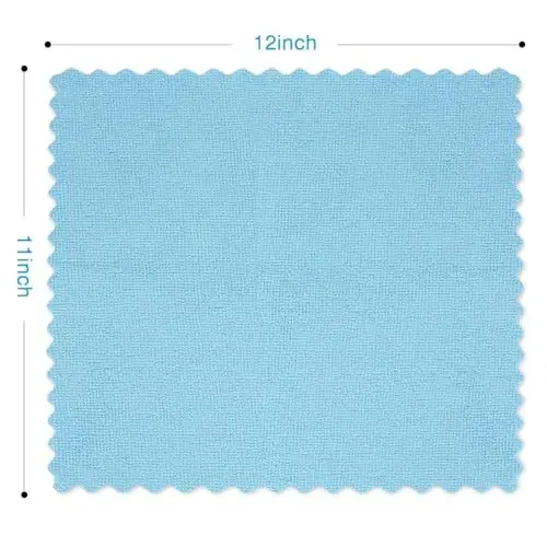 Orighty Microfiber Cleaning Cloth - 24 Pack, Blue Cleaning Rags 12x11 inch | Microfiber Towels for Cars, Highly Absorbent Household Cleaning Supplies, Reusable Lint Free Cloths for House, Kitchen 