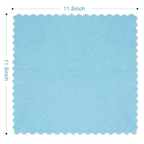 Orighty Tozalash Matolari 12x12 dyuym, 24 dona, Yuqori absorbentli mikrofiber tozalash materiallari, tuk qoldirmaydigan matolar ko'p marta foydalanish uchun, uy, oshxona, avtomobil parvarishi uchun kuchli tozalash latta (ko'p rangli) - 6