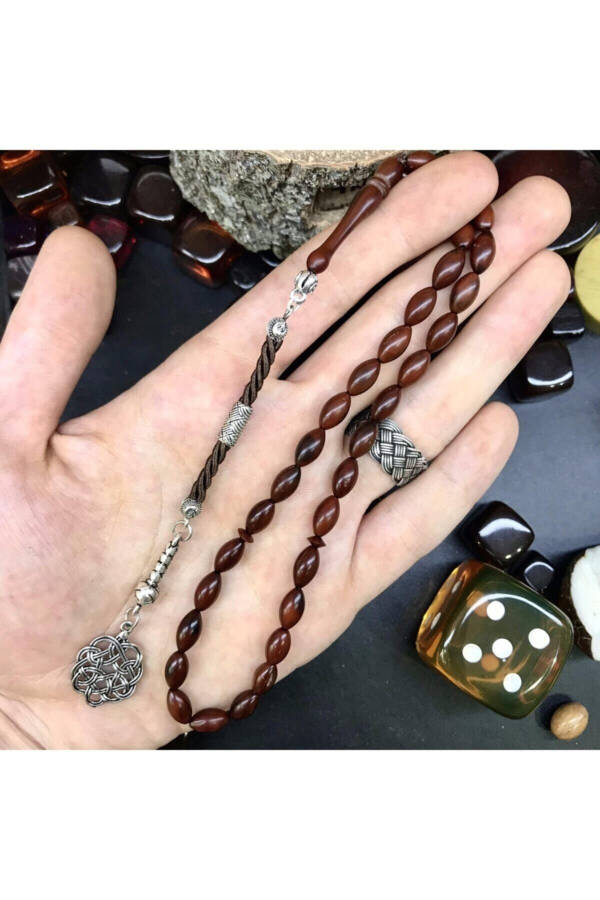 Original Amber Prayer Beads with Kazaz Tassel - 2