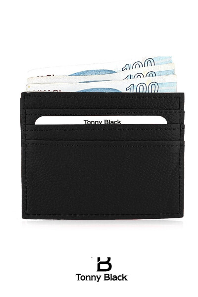 Original Boxed Unisex Super Slim Leather Thin Model Credit Card & Business Card Holder Faux Leather Cardholder Black - 14