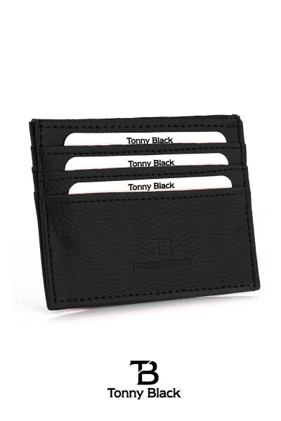 Original Boxed Unisex Super Slim Leather Thin Model Credit Card & Business Card Holder Faux Leather Cardholder Black - 4