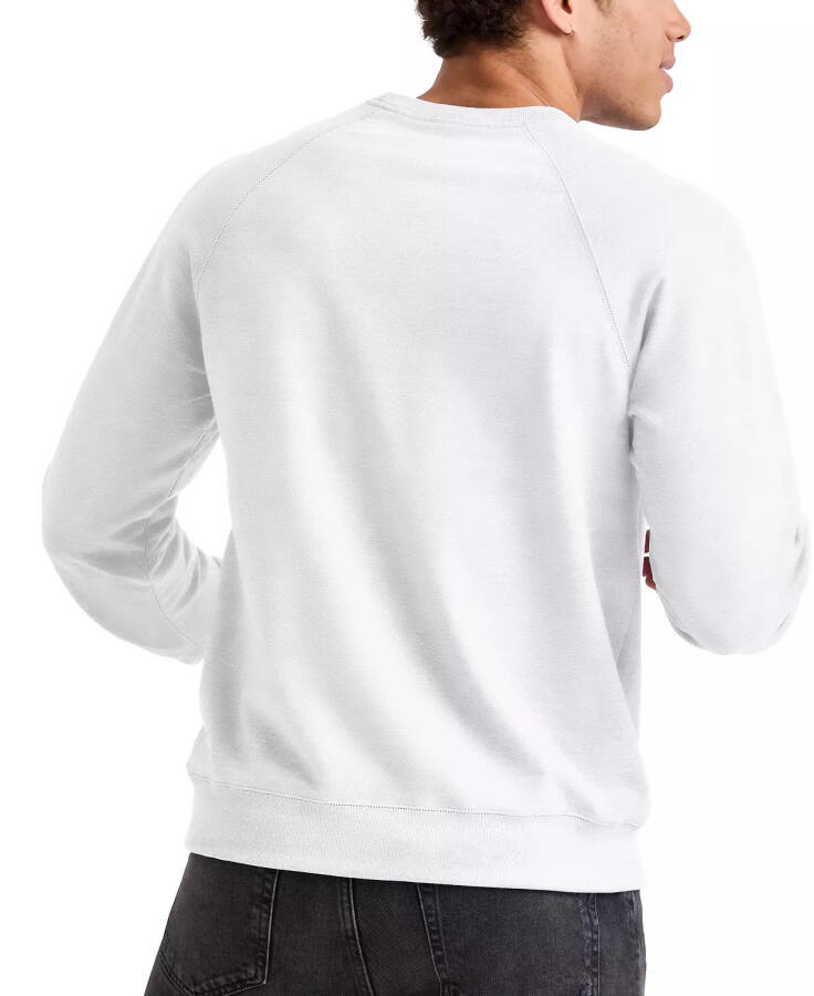 ORIGINAL Erkek Triblend Fransız Havluyu Crewneck Sweatshirt Beyaz - 2